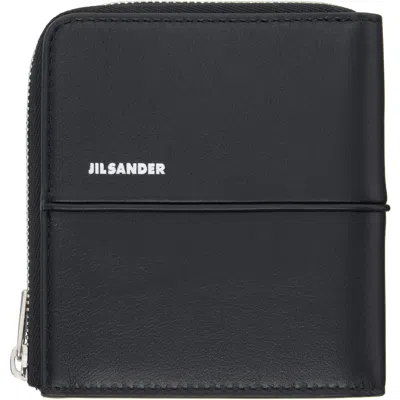 Jil Sander Black Linea Card Holder