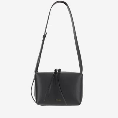 Jil Sander Black Logo Crossbody Bag