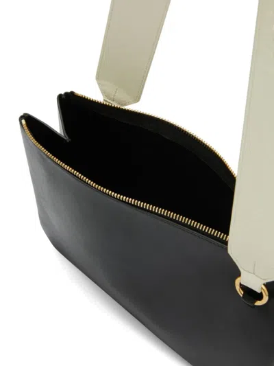 Jil Sander Black Logo Crossbody Bag