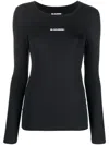 Jil Sander Crew Neck Long-sleeved Shirt With Stretch Fit