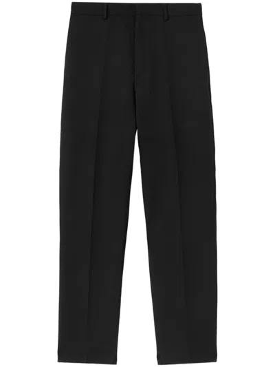 JIL SANDER BLACK REGULAR FIT PANTS