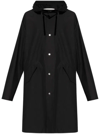 Jil Sander Black Logo Parka Jacket