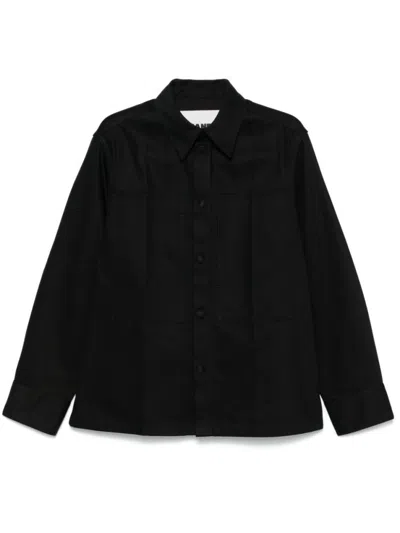 Jil Sander Black Long Sleeves Denim Shirt