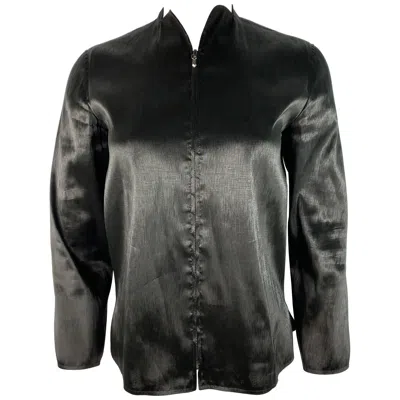 Pre-owned Jil Sander Black Long Sleeves Top Jacket, Size 34
