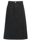Jil Sander Women Midi Skirt In Black