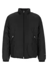 Jil Sander Polyester Down Jacket Elastic Cuffs High Collar In Black