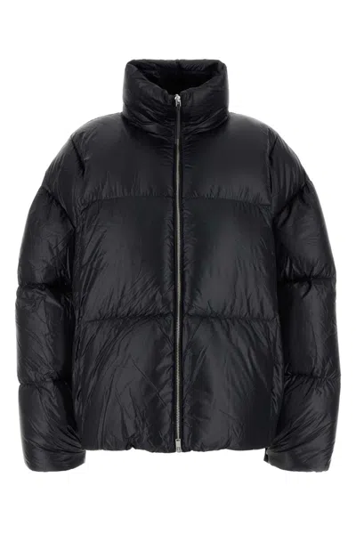 Jil Sander Black Nylon Dona Jacket In Multicolor