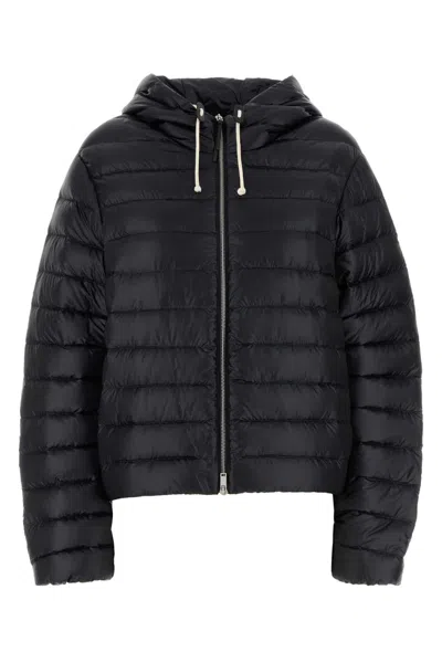 JIL SANDER BLACK NYLON DOWN JACKET