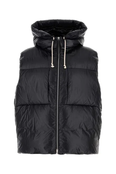 JIL SANDER BLACK NYLON DOWN JACKET