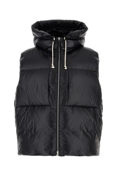 JIL SANDER PIUMINO IN NYLON NERO  UOMO