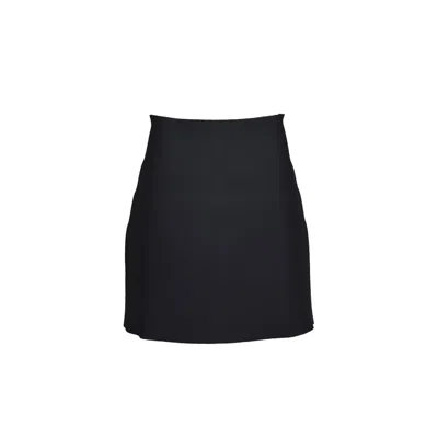 Jil Sander Black Nylon Mini Skirt