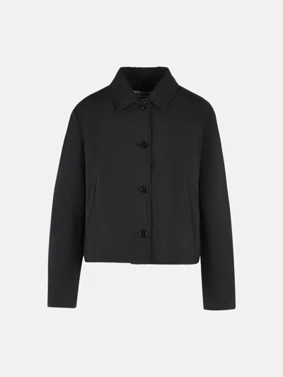 Jil Sander Midnight Cropped Sport Jacket In Black