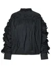 Jil Sander Black Polyester Blouse