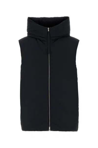 JIL SANDER JIL SANDER BLACK POLYESTER DOWN JACKET