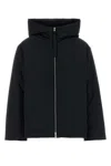 Jil Sander Black Polyester Down Jacket In Black