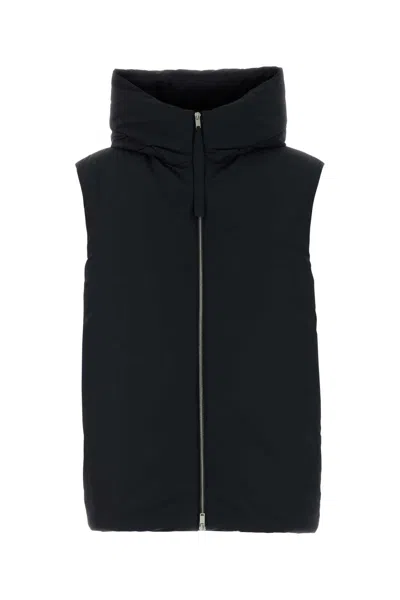 JIL SANDER JIL SANDER BLACK POLYESTER DOWN JACKET
