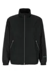 Jil Sander Polyester Jacket High Collar Elastic Cuffs In Black