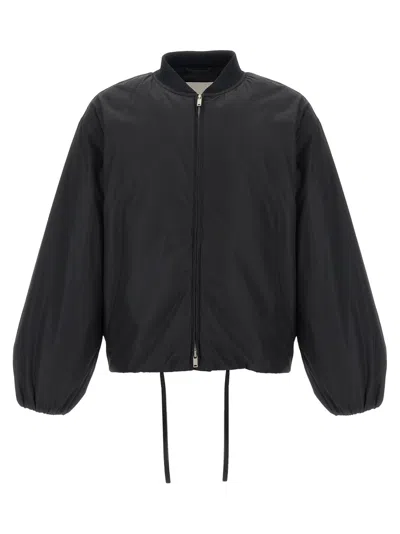 JIL SANDER MEN BLACK POLYESTER JACKET