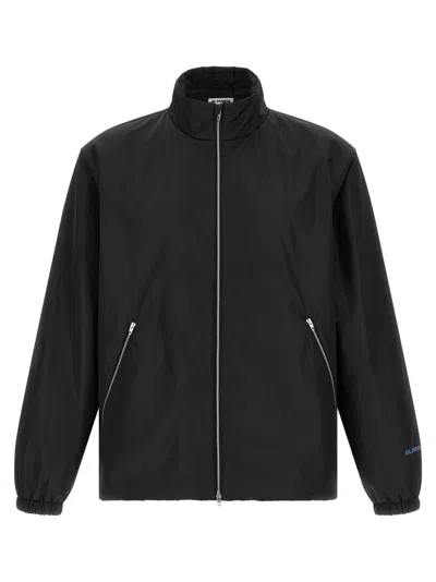 JIL SANDER MEN BLACK POLYESTER JACKET