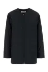 Jil Sander Black Polyester Jacket In Black