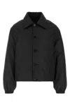 Jil Sander Polyester Padded Jacket Collared Design Cuffs In Black