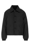 Jil Sander Polyester Padded Jacket Collared Design Cuffs In Black