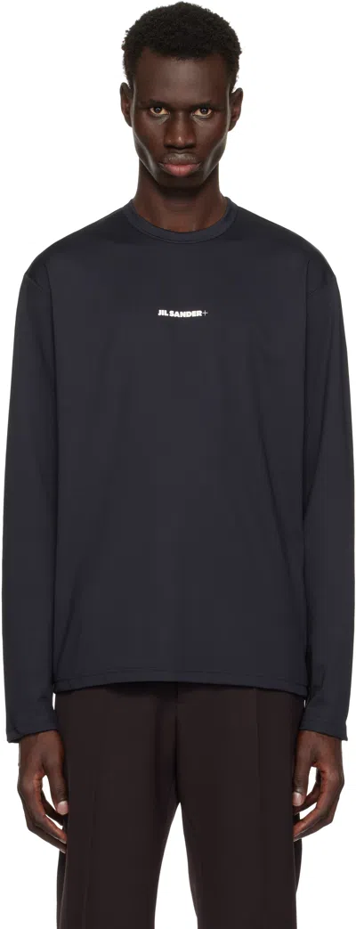 Jil Sander Black Printed T-shirt In 001 Black