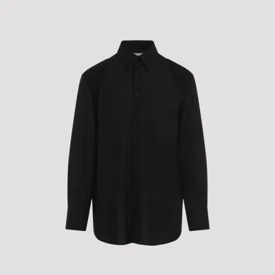 JIL SANDER BLACK REGULAR FIT SHIRT