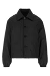 Jil Sander Polyester Padded Jacket Collared Design Cuffs In Black