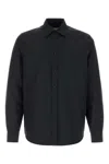Jil Sander Black Regular Solid Shirt In Black