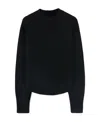 Jil Sander Cashmere Crew Neck Sweater In Black