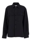 Jil Sander Black Shirt With Buttons In Black
