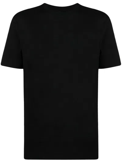 JIL SANDER BLACK SHORT-SLEEVE COTTON T-SHIRT WITH LOGO