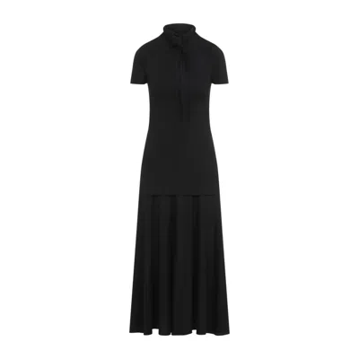 JIL SANDER JIL SANDER BLACK SHORT SLEEVE DRESS