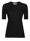 Jil Sander Ribbed Short-sleeve Top