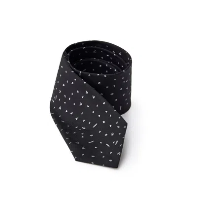 JIL SANDER BLACK SILK TIES & BOWTY