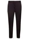 Jil Sander Black Slightly Cropped Tailored Pants In Black