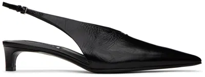 Jil Sander Pointy Sling Back New Tripon In Black