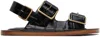 Jil Sander Black Slingback Sandals In 001 Black