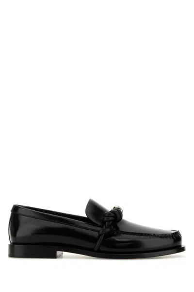 Jil Sander Black Slip On Loafers