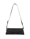 Jil Sander Cannolo Shoulder Bag In Black