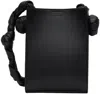 Jil Sander Black Small Tangle Shoulder Bag In 001 Black