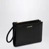 JIL SANDER BLACK SMALL WALLET WITH ZIP