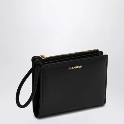 Jil Sander Black Small Wallet With Zip Women