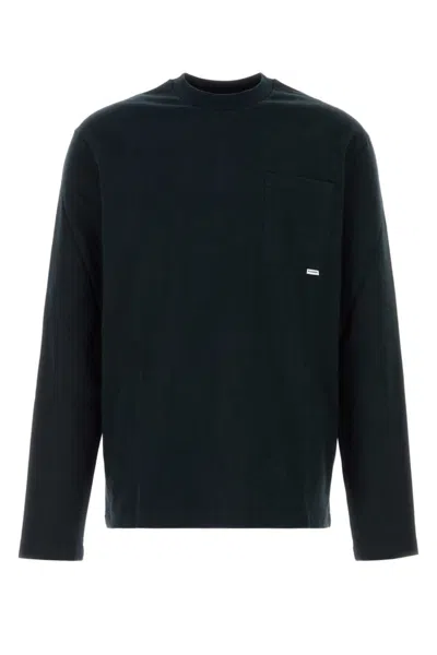 Jil Sander Pocket Long-sleeve Cotton T-shirt In Blue