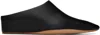 Jil Sander Black Square Toe Mules In 001 Black