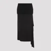 Jil Sander Black Wool Skirt In Black