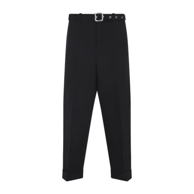 JIL SANDER BLACK STRAIGHT LEG JEANS