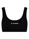 Jil Sander Top Bikini In Black