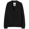 Jil Sander V Neck Cardigan Made From Wool In Blue